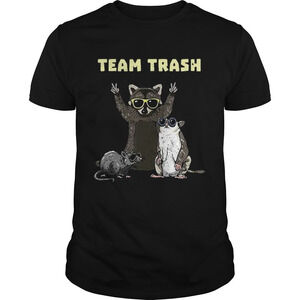 Team Trash Opossum Raccoon Rat Funny Animals Garbage Gang Shirt